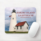 Bakkereilanden vuurtoren, Massachusetts Mousepad Muismat (Met muis)