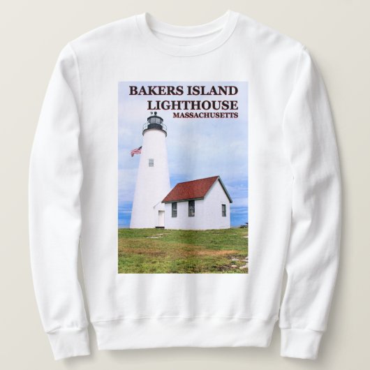 Bakkereilanden vuurtoren, Massachusetts Sweatshirt (Design voorkant)