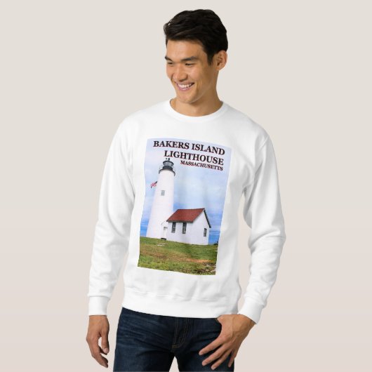 Bakkereilanden vuurtoren, Massachusetts Sweatshirt (Voorkant volledig)