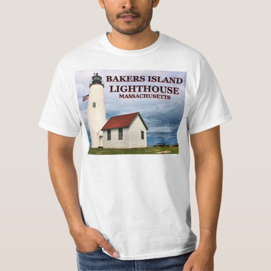 Bakkereilanden vuurtoren, Massachusetts T-Shirt (Voorkant)