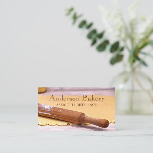 Bakkerfoto Visitekaartje (Staand voorkant)