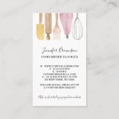 Bakkergebak Chef Creative Waterverf Cake Decor Visitekaartje (Achterkant)