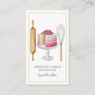 Bakkergebak Waterverf Visitekaartje