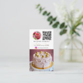 Bakkerij 6 Foto Feed Grid Social Media QR Code Visitekaartje (Staand voorkant)