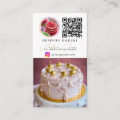 Bakkerij 6 Foto Feed Grid Social Media QR Code Visitekaartje (Voorkant)