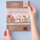 Bakkerij Aangepast Monogram Logo Flyer (Hand)