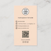 Bakkerij Aangepaste Foto Logo QR Visitekaartje (Achterkant)
