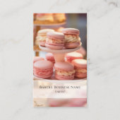 Bakkerij Aangepaste Foto QR Code Roze Visitekaartje (Voorkant)