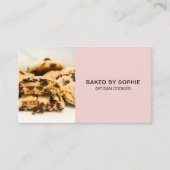 Bakkerij Aangepaste Foto QR Code Roze Visitekaartje (Voorkant)