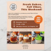 Bakkerij Aangepaste Foto Seizoensgebonden Zakelijk Flyer (Voorkant)