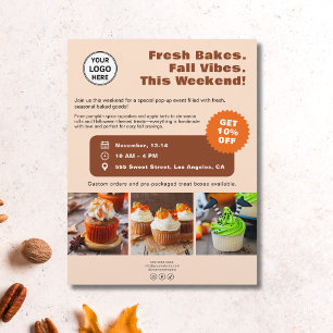 Bakkerij Aangepaste Foto Seizoensgebonden Zakelijk Flyer