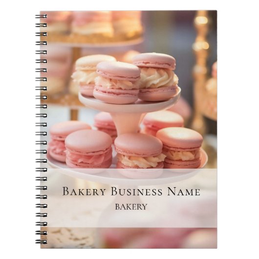Bakkerij Aangepaste Foto Social Media QR Code Notitieboek (Voorkant)