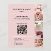Bakkerij Aangepaste Foto Social Media QR Flyer (Voorkant)