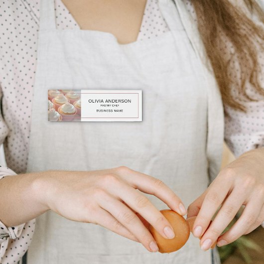 Bakkerij Aangepaste Foto Wit Bedrijf Naambadge