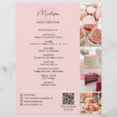 Bakkerij Aangepaste Monogram Foto QR Producten Flyer (Voorkant)