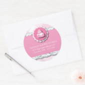 Bakkerij Adresetiketten Ronde Sticker (Envelop)