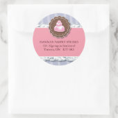 Bakkerij Adresetiketten Ronde Sticker (Tas)