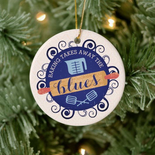 Bakkerij als rolpin snoepgoed, kerstmis keramisch ornament (Boom)