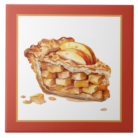 Bakkerij Appeltaart Home Zakelijk Vervaardigen Tegeltje (Voorkant)
