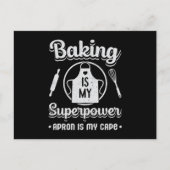 Bakkerij Bake Baking Baker Superpower Cake Gift Id Briefkaart (Voorkant)