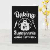 Bakkerij Bake Baking Baker Superpower Cake Gift Id Kaart (Gele Bloem)