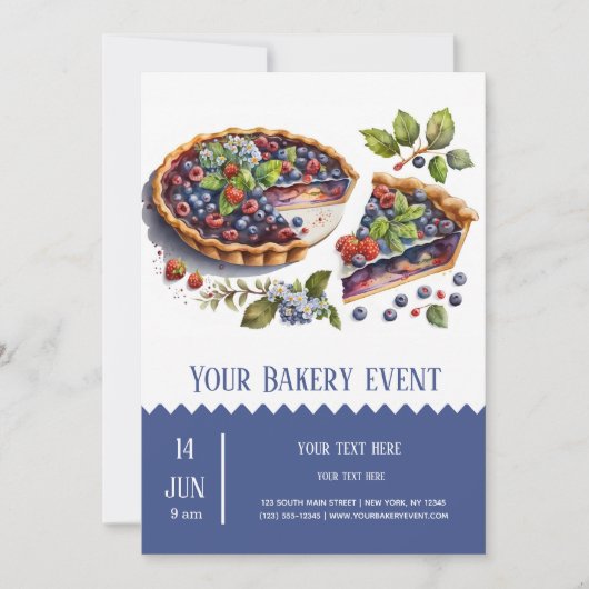 Bakkerij Bake evenement Kaart (Voorkant)