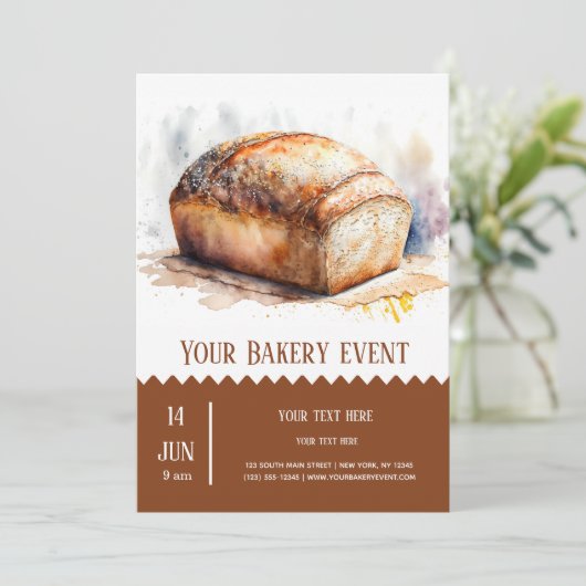 Bakkerij Bake evenement Kaart (Staand voorkant)
