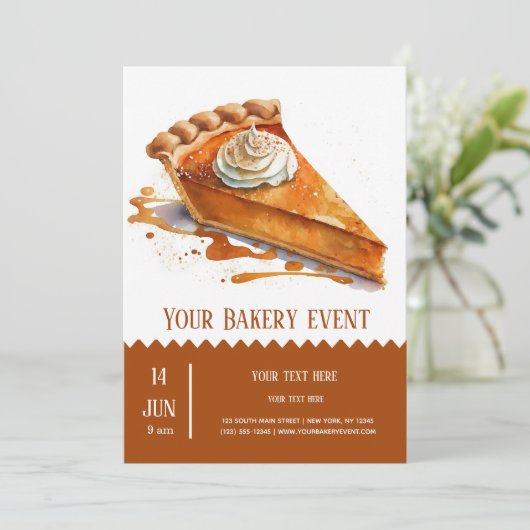 Bakkerij Bake evenement Kaart (Staand voorkant)