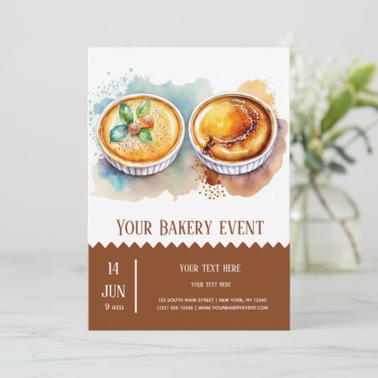 Bakkerij Bake evenement Kaart (Staand voorkant)