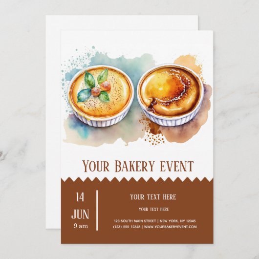 Bakkerij Bake evenement Kaart (Voorkant / Achterkant)