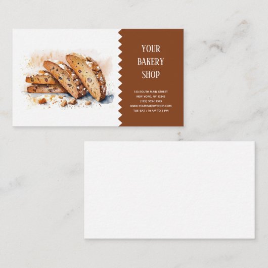 Bakkerij Bake visitekaartje (Voorkant / Achterkant)