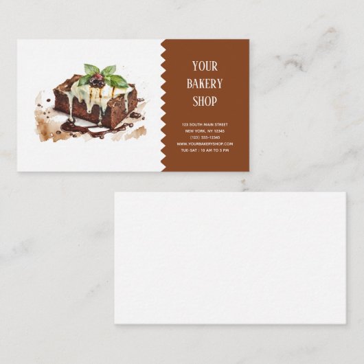 Bakkerij Bake visitekaartje (Voorkant / Achterkant)