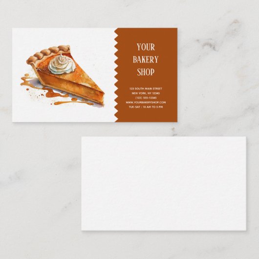 Bakkerij Bake visitekaartje (Voorkant / Achterkant)