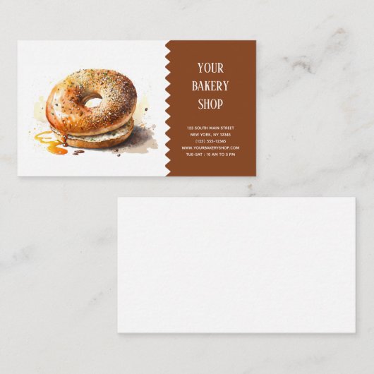 Bakkerij Bake visitekaartje (Voorkant / Achterkant)