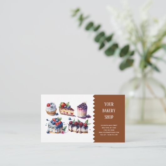 Bakkerij Bake visitekaartje (Staand voorkant)