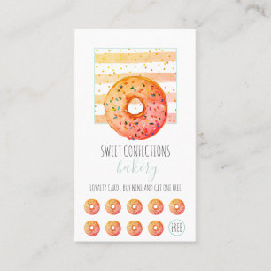 Bakkerij Baker Donut Pastry Chef Klantenkaartje