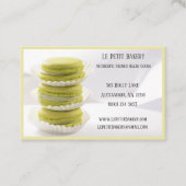 Bakkerij Baker Pastry Chef Groene Macarons Visitekaartje (Voorkant)