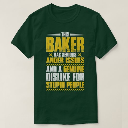 Bakkerij Baker T-shirt (Design voorkant)