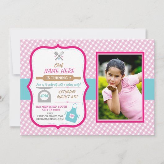 Bakkerij bakken Alle leeftijden van de dag meisjes Kaart (Voorkant)