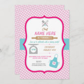 Bakkerij bakken Alle leeftijden van de dag meisjes Kaart (Voorkant / Achterkant)