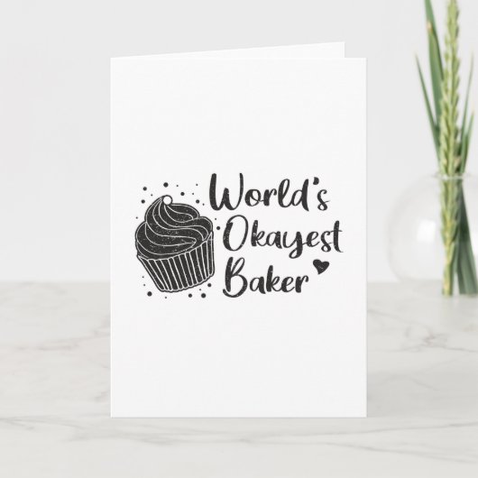 Bakkerij bakken Baker Brood Bake Cake Grappig cade Kaart (Voorkant)