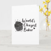 Bakkerij bakken Baker Brood Bake Cake Grappig cade Kaart (Gele Bloem)