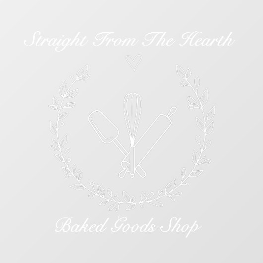 Bakkerij Bakken Bakkerijproducten Zakelijk Raamsticker (Vel)