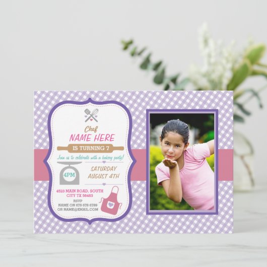 Bakkerij Bakken Elke Leeftijd Verjaardagsfeest Mei Kaart (Staand voorkant)