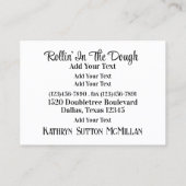 Bakkerij / Bakken Visitekaartje (Achterkant)