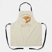 Bakkerij Bakker Witte Brood Waterverf Rustiek Schort (Voorkant)