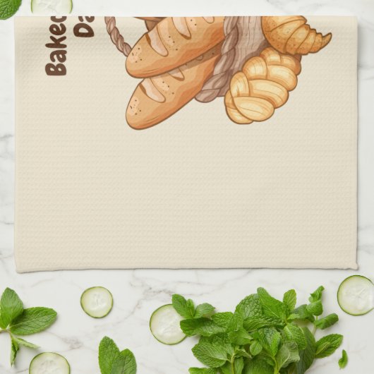 Bakkerij, bakkerij, bakkerij theedoek (Gevouwen)