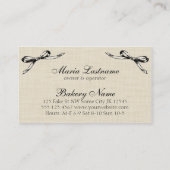  bakkerij bakkerij bakkerij zoete bogen visitekaartje (Achterkant)