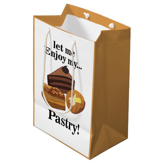 Bakkerij Bakkerij Banketbakker Medium Cadeauzakje (Voorkant Gekanteld)