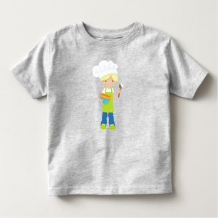 Bakkerij, bakkerij, Schort, tjoeken, blonde haar Kinder Shirts